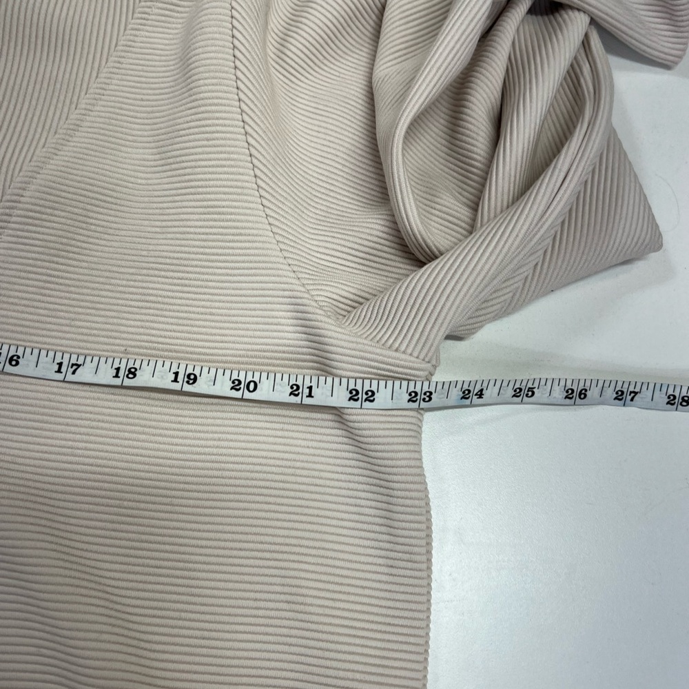 Trendy Queen Half Zip Pullover Sweatshirt Size Large NEW Beige - Picture 10 of 14